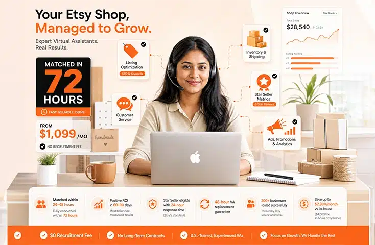 Dedicated Etsy Virtual Assistant Services for shop management and growth